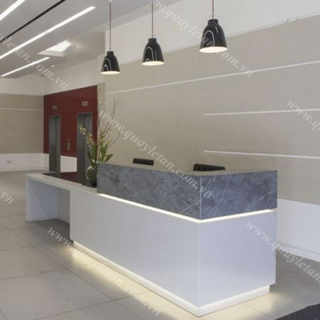 Quầy Lễ Tân Lệch Sơn QLTL S02